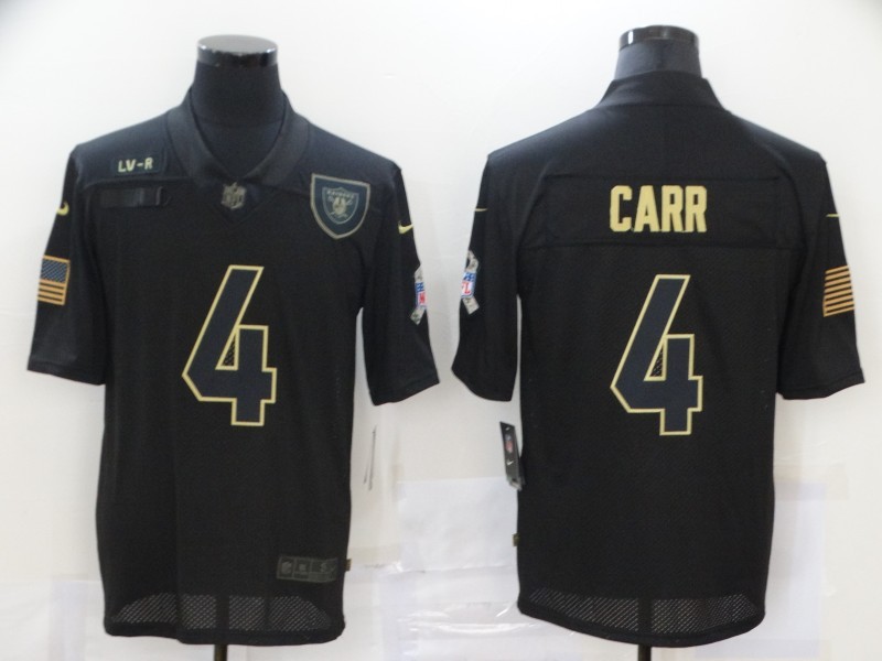 Men's Las Vegas Raiders #4 Derek Carr Black Jersey